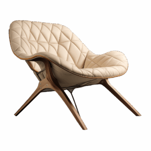Modern Armchair with Lumbar